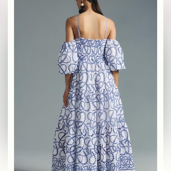By Anthropologie Puff-Sleeve Eyelet Dress - Picture 4 of 13